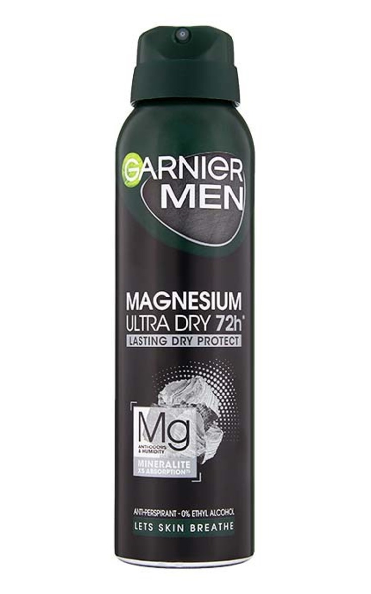 GARNIER MEN GARNIER MEN Mineral Magnesium Ultra Dry izsmidzināms antiperspirants, 150ml 150 ml