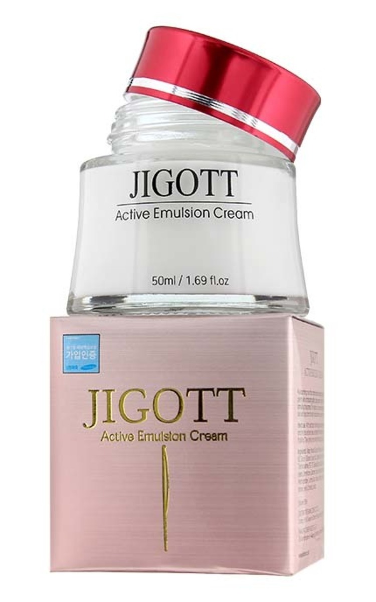 JIGOTT JIGOTT Active Emulsion Cream интенсивно увлажняющий крем для лица, 50мл 60 г