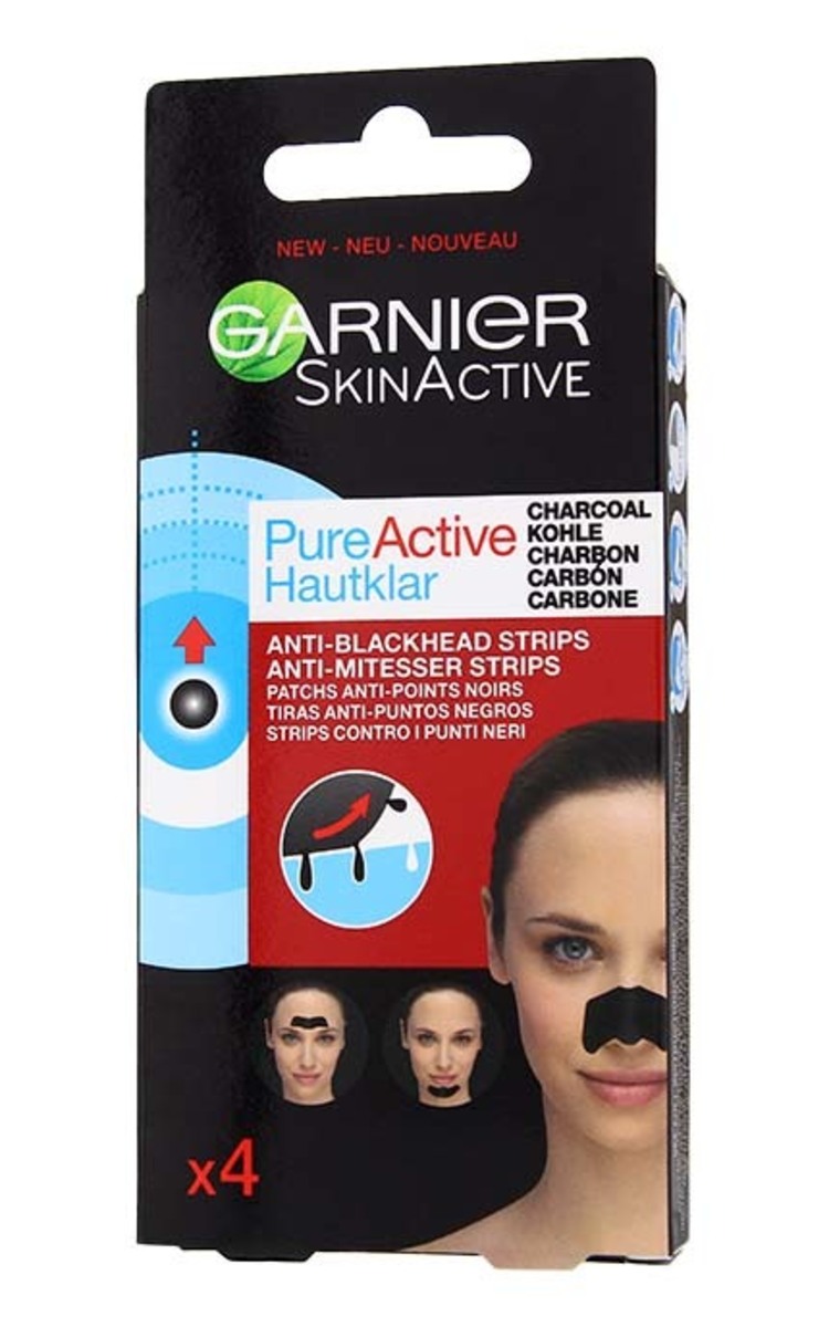 GARNIER GARNIER Pure Active Charcoal полоски с углем для очищения пор, 4 шт. 4 шт