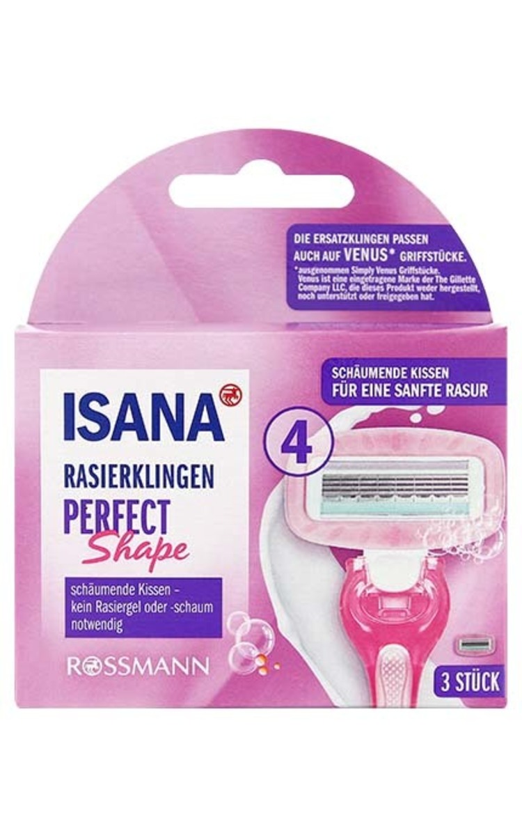 ISANA ISANA Perfect Shape кассеты для бритвенного станка, 3шт. 3 шт