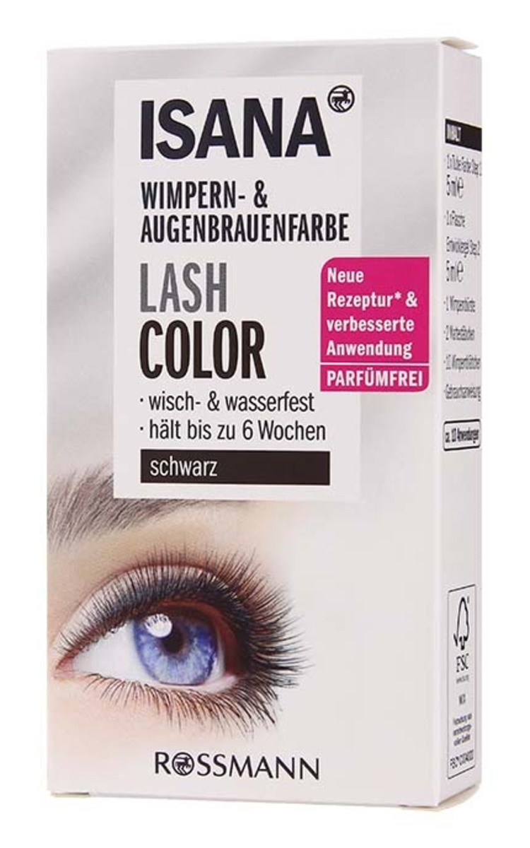 ISANA ISANA Lash Color краска для бровей и ресниц, Black Ultra Black