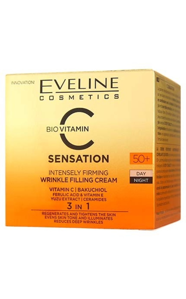 EVELINE EVELINE C Sensation dienas/nakts nostiprinošs krēms sejai 50+, 50ml 50 ml