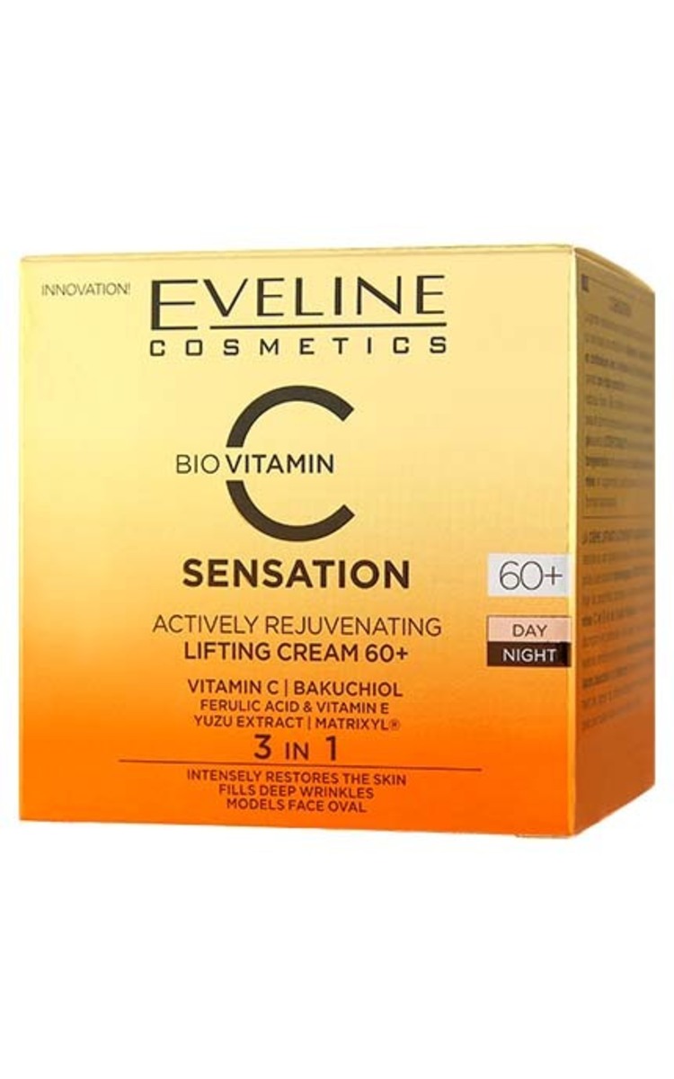 EVELINE EVELINE C Sensation dienas/nakts krēms sejai ar liftinga efektu 60+, 50ml 50 ml