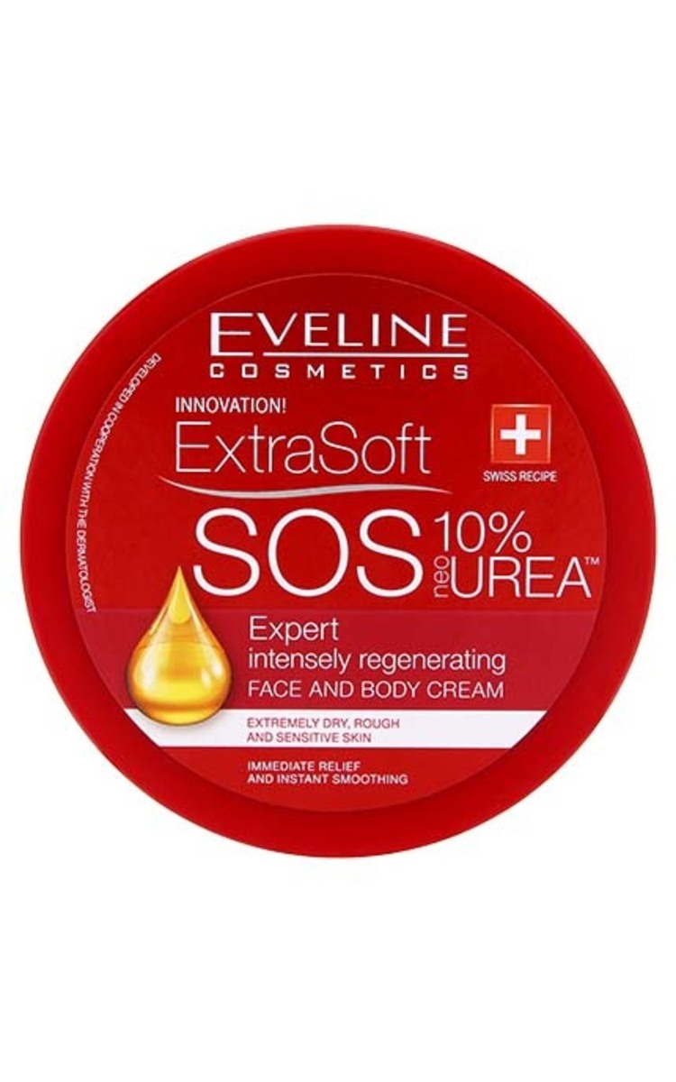 EVELINE EVELINE Extra Soft SOS 10% Urea krēms sejai un ķermenim, 175ml 175 ml