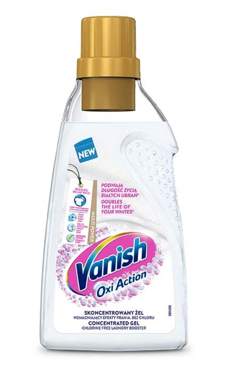 VANISH VANISH Oxi Action White apģērba traipu tīrīšanas gels, 750ml 750 ml