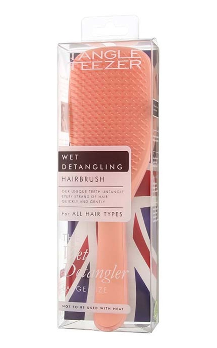 TANGLE TEEZER TANGLE TEEZER Wet Detangling HairBrush matu ķemme, L, Peach 1 gab.