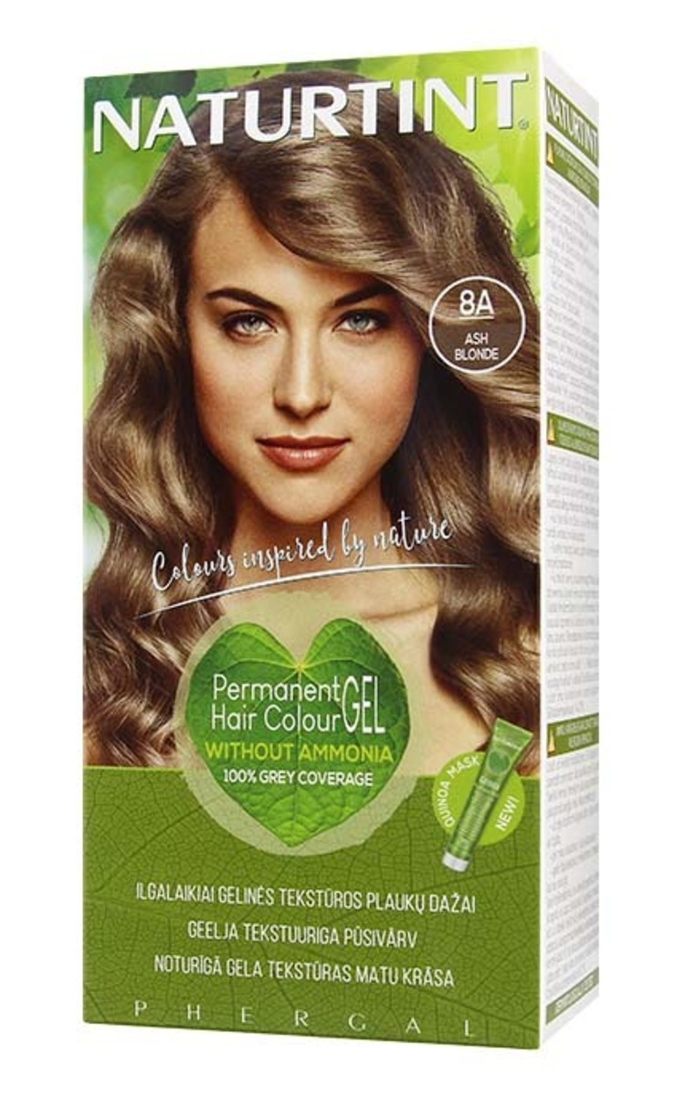 NATURTINT NATURTINT Стойкая краска для волос без аммиака, 8A Ash Blonde 1 шт