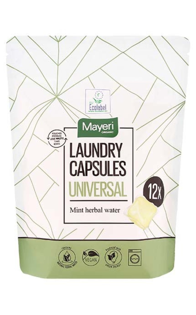 MAYERI MAYERI Organic Universal veļas mazgāšanas kapsulas, 12gab 12 gab.