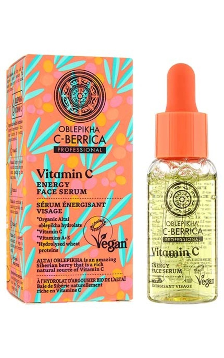 NATURA SIBERICA OBLEPIKHA C-BERRICA Vitamin C tonizējošs serums sejas ādai, 30ml 30 ml