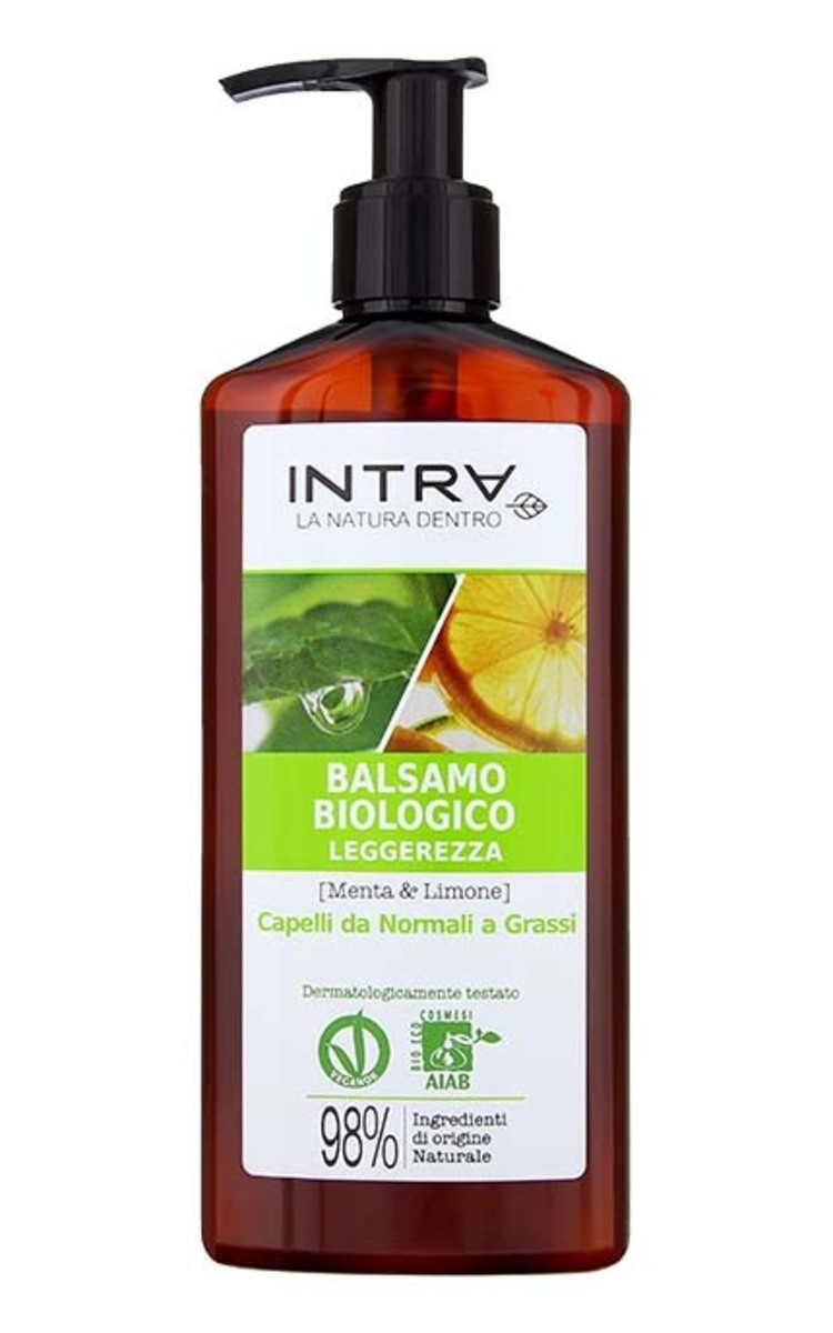 INTRA INTRA Organic Mint & Lemon kondicionieris normāliem, taukainiem matiem, 250ml 250 ml