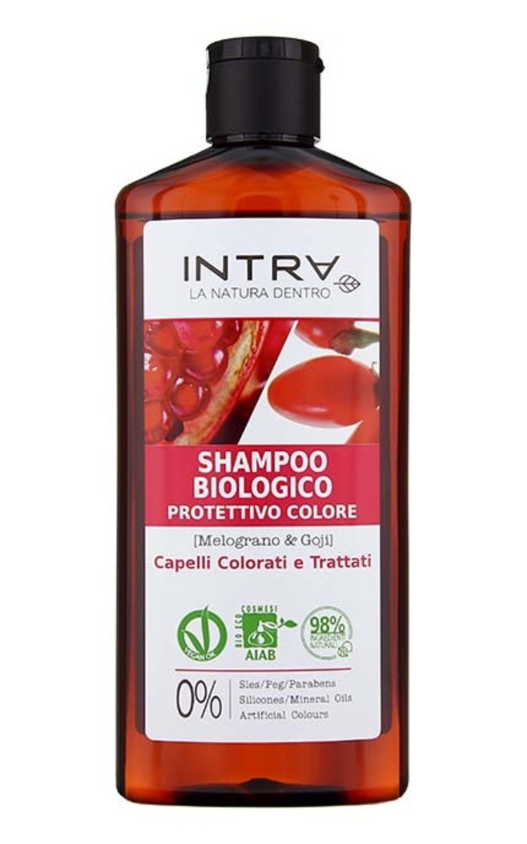 INTRA INTRA Organic Pomegranate & Goji šampūns krāsotiem matiem, 250ml 250 ml