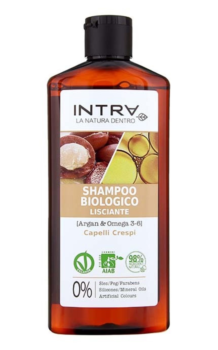 INTRA INTRA Organic Argan & Omega 3-6 šampūns gludiem un spīdīgiem matiem, 250ml 250 ml