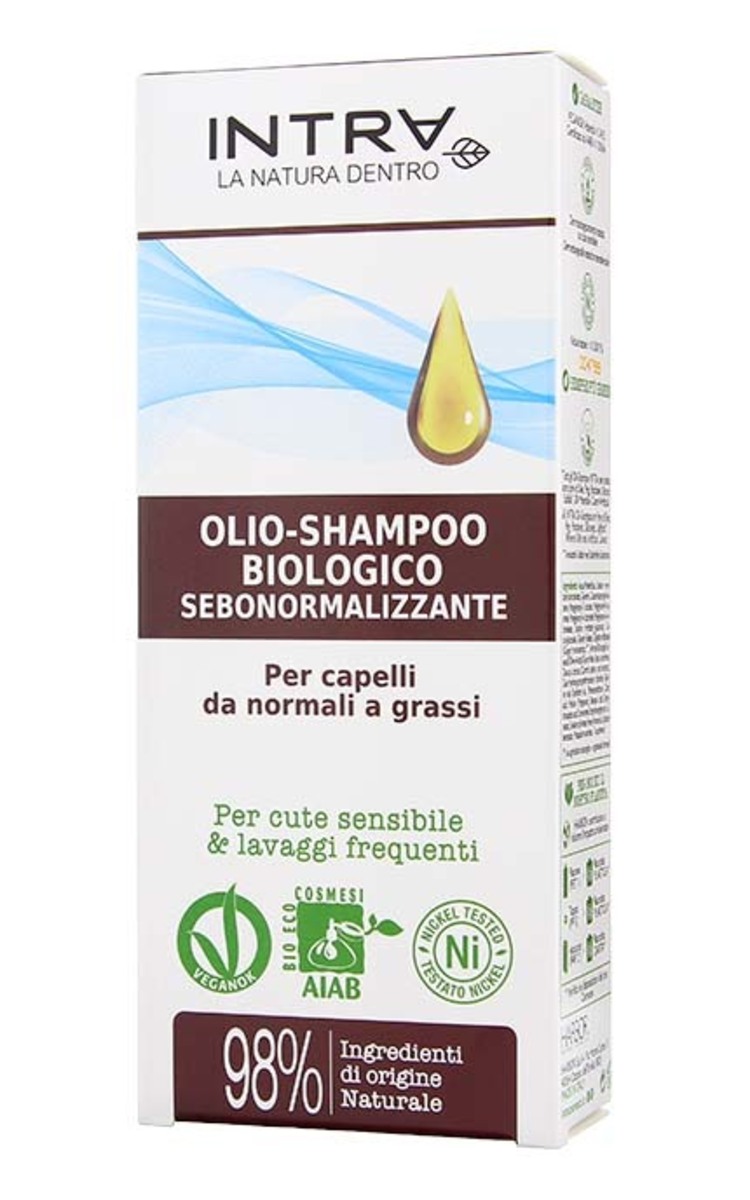 INTRA INTRA Organic Sebonormalizzante Oil šampūns matiem, 250ml 200 ml