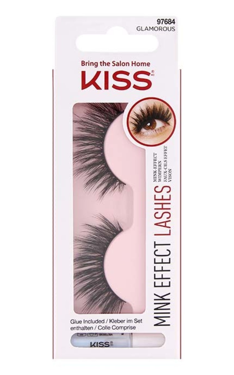 KISS KISS Mink Effect Lashes накладные ресницы, Glamorous 1 шт