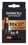 DURACELL Optimum AA baterijas, MX1500, 4gab.