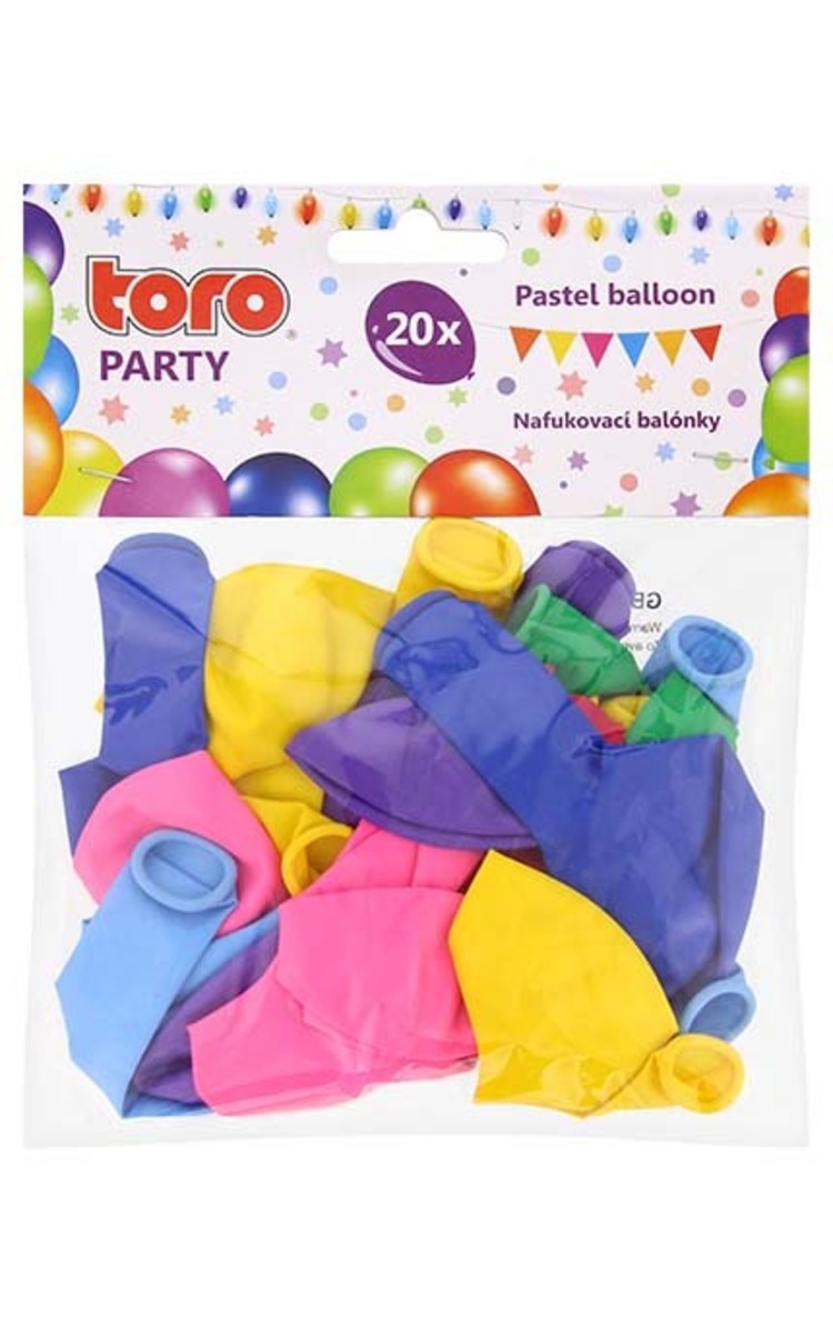 TORO TORO Party Pastel baloni, 20gab. 20 gab.