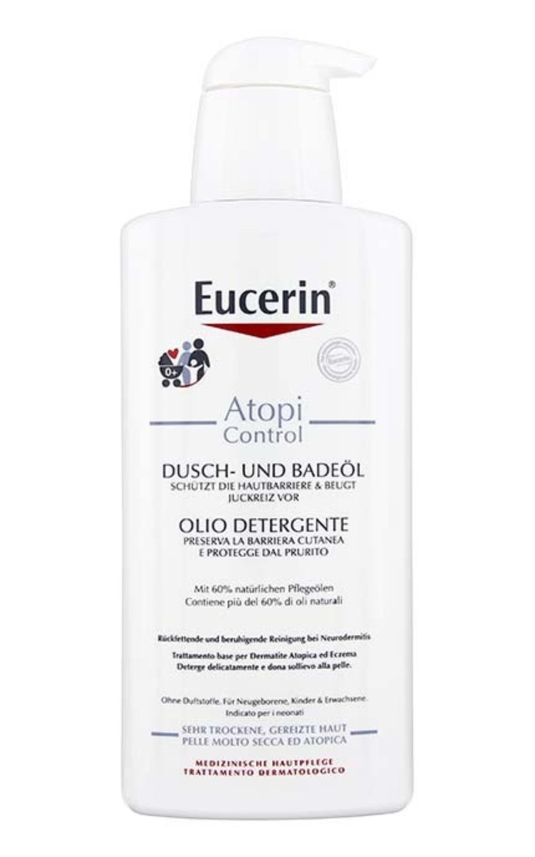 EUCERIN EUCERIN AtopiControl vannas un dušas eļļa, 400ml 400 ml