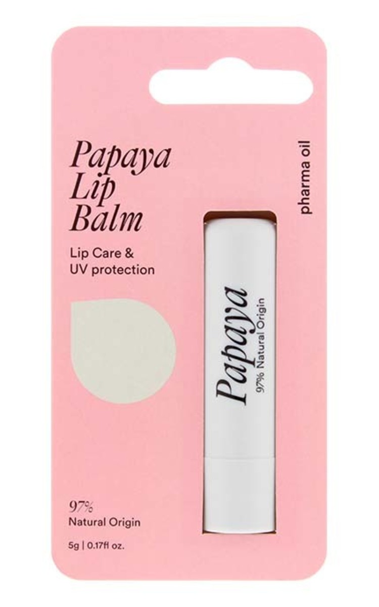 PHARMA OIL PHARMA OIL Papaya dabīgs lūpu balzams, 5g 1 gab.