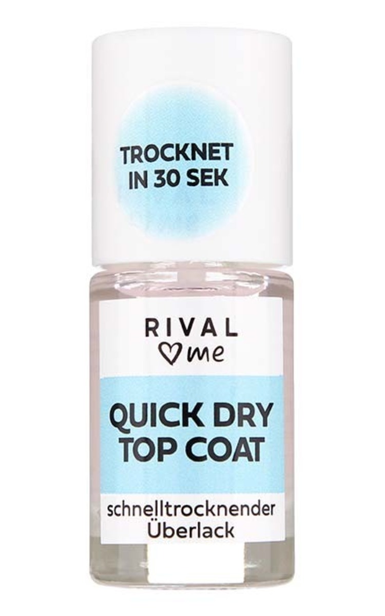 RIVAL LOVES ME RIVAL LOVES ME Quick Dray Top Coat līdzeklis nagiem, 9ml 1 gab.