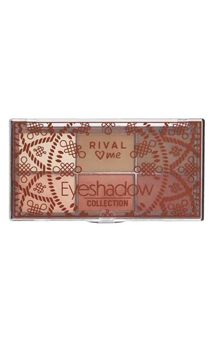 RIVAL LOVES ME RIVAL LOVES ME Eyeshadow Collection палета теней для век, 6 оттенков, 01 Boho, 15г 1 шт