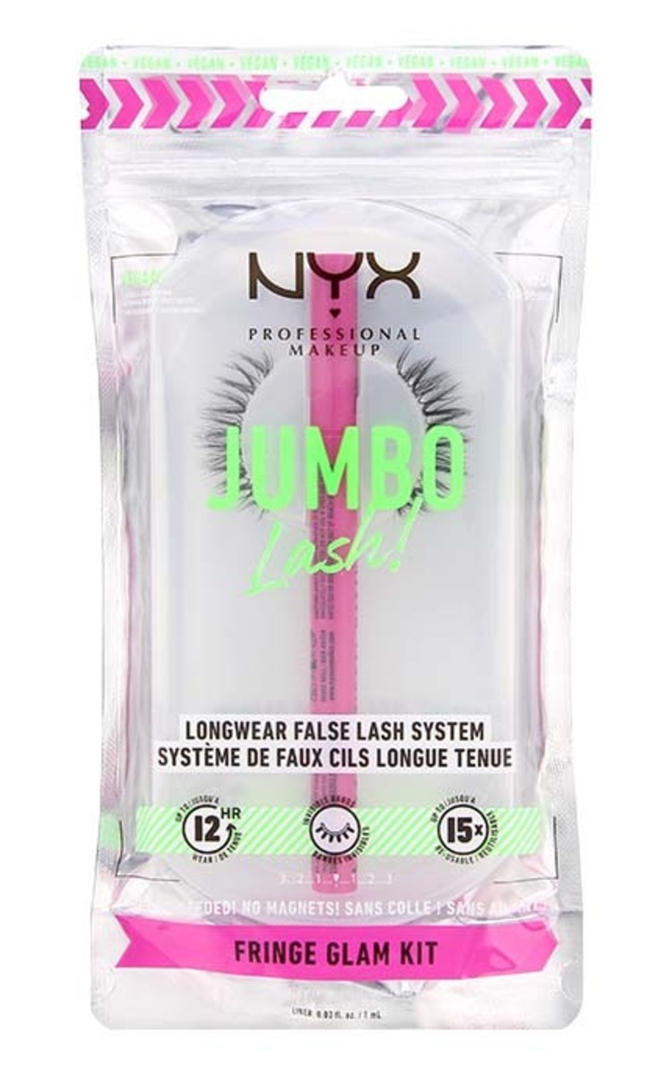 NYX PROFESSIONAL MAKEUP NYX PROFESSIONAL MAKEUP Jumbo Lash! False Lash System mākslīgās skropstas + laineris/līme 1 gab.