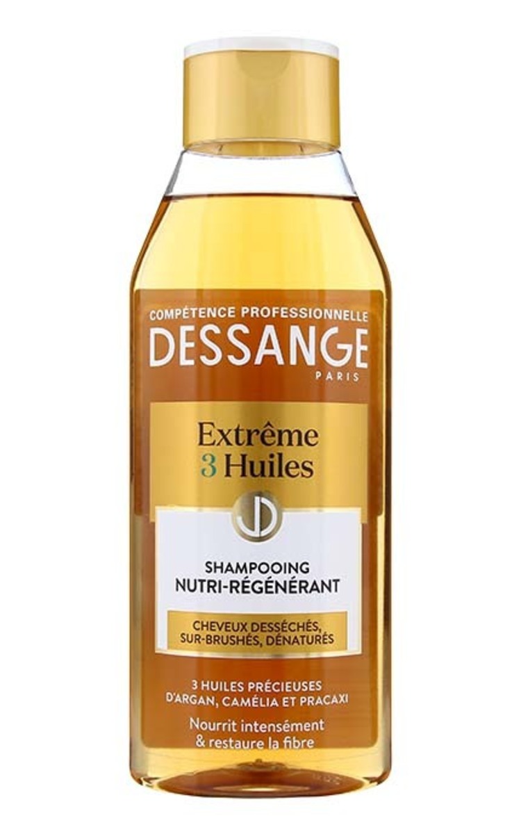 DESSANGE DESSANGE Professional Hair Luxury Extreme 3 Huiles barojošs un atjaunojošs šampūns, 250ml 250 ml