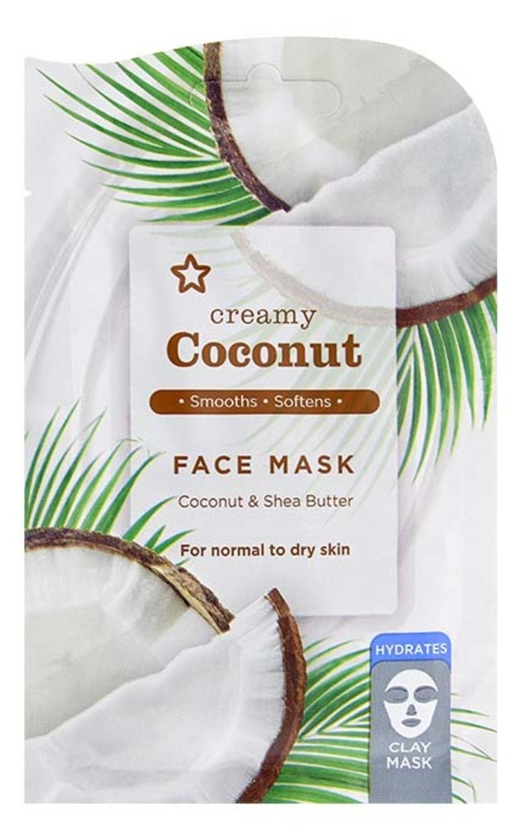 SUPERDRUG SUPERDRUG Coconut увлажняющая маска для лица, 15мл 15 мл