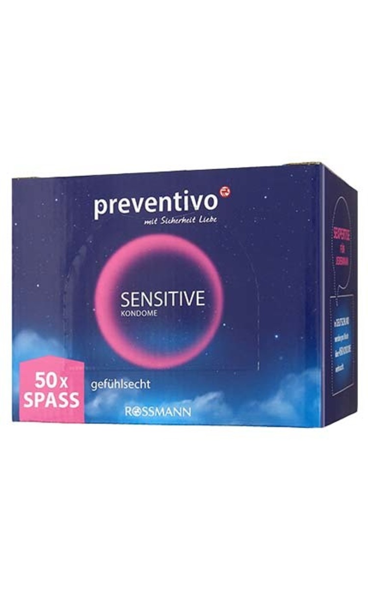 PREVENTIVO PREVENTIVO Sensitive prezervatīvi, 50gab. 50 gab.