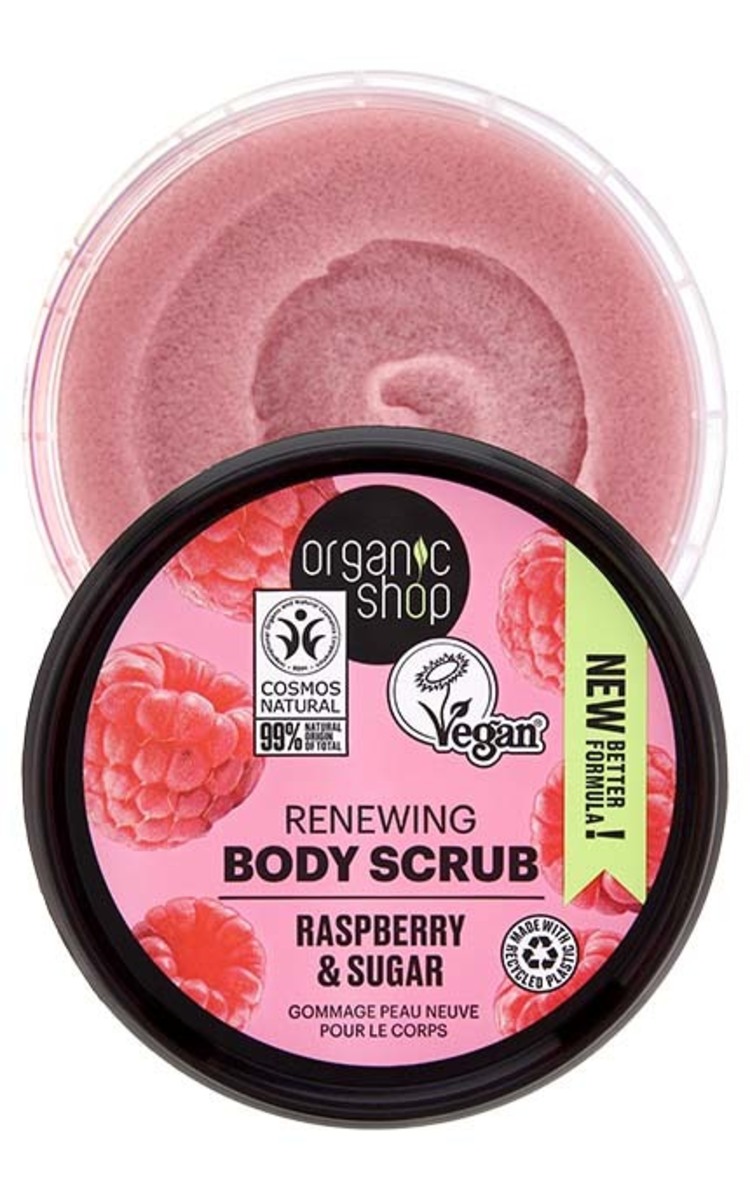 ORGANIC SHOP ORGANIC SHOP Raspberry&Sugar ķermeņa skrubis, 250ml 250 ml