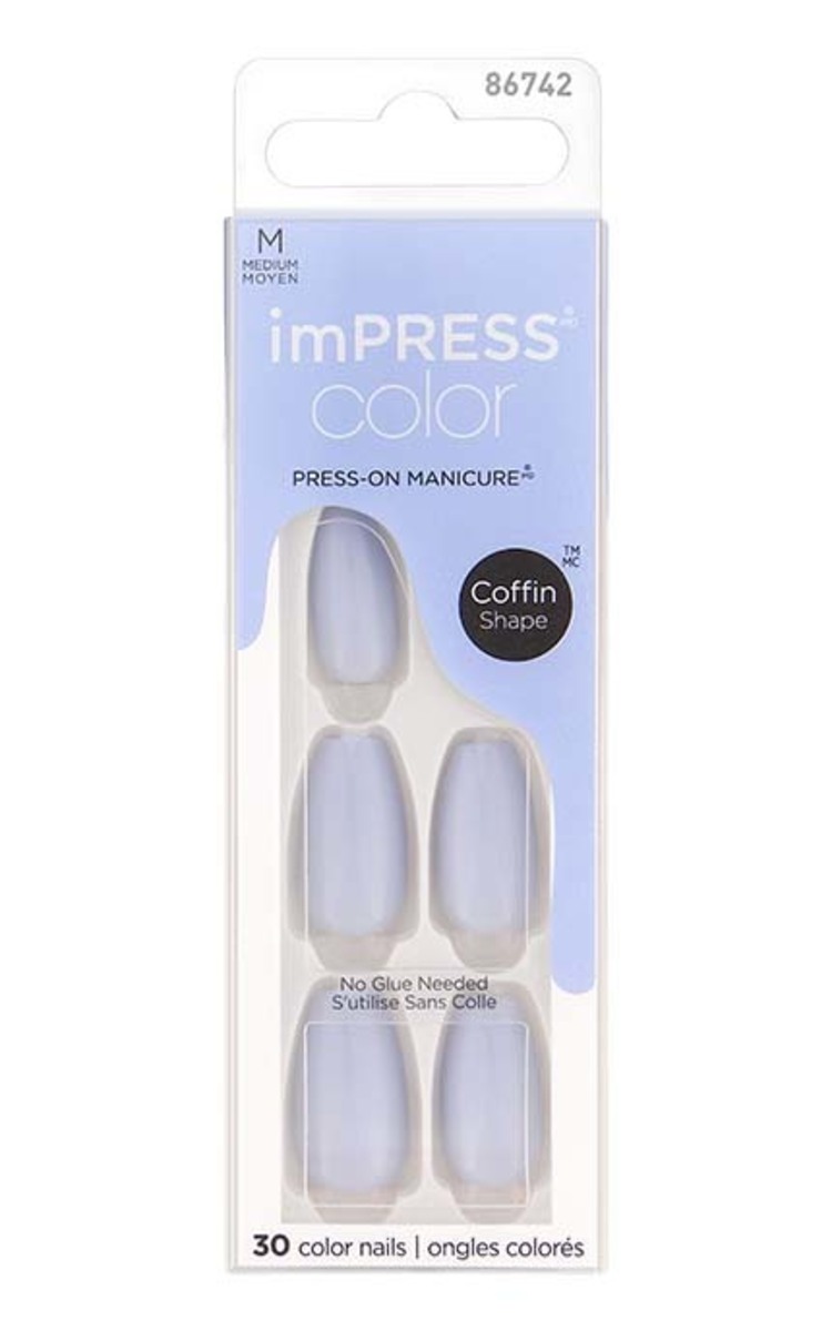 KISS KISS Impress Color комплект накладных ногтей, 509 Cloudless, 30шт. 1 шт