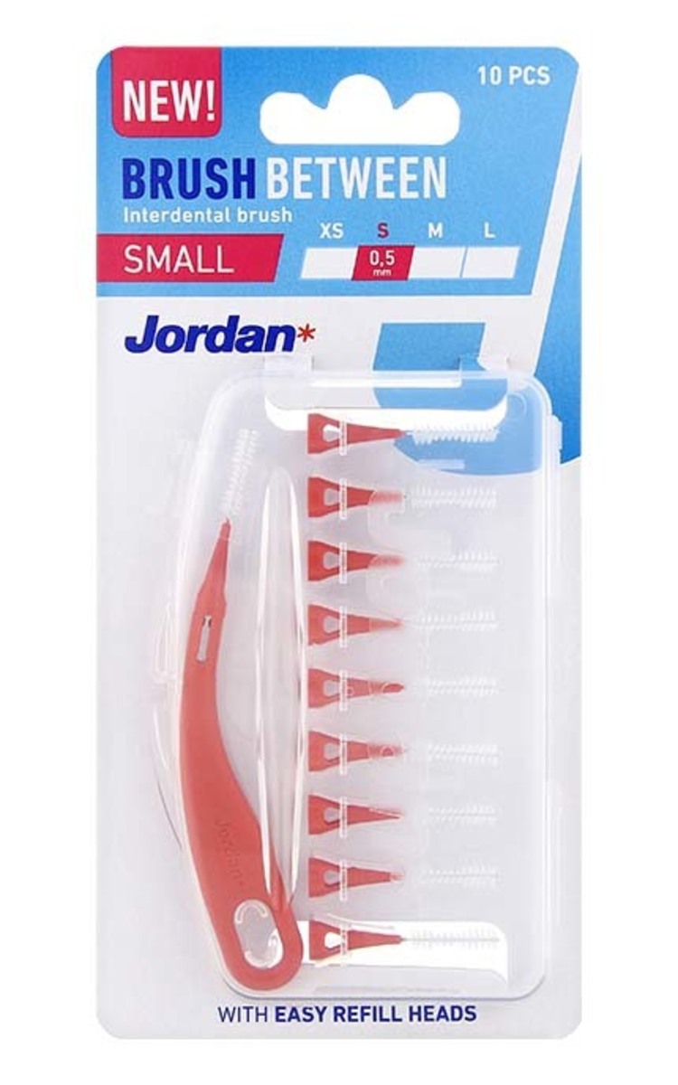 JORDAN JORDAN Щёточки для очищения межзубных щелей, Small, 0.5 мм, 10шт. 10 шт