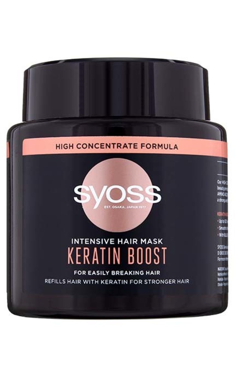 SYOSS SYOSS Keratin Boost intensīvas iedarbības maska viegli lūstošiem matiem, 500ml 500 ml