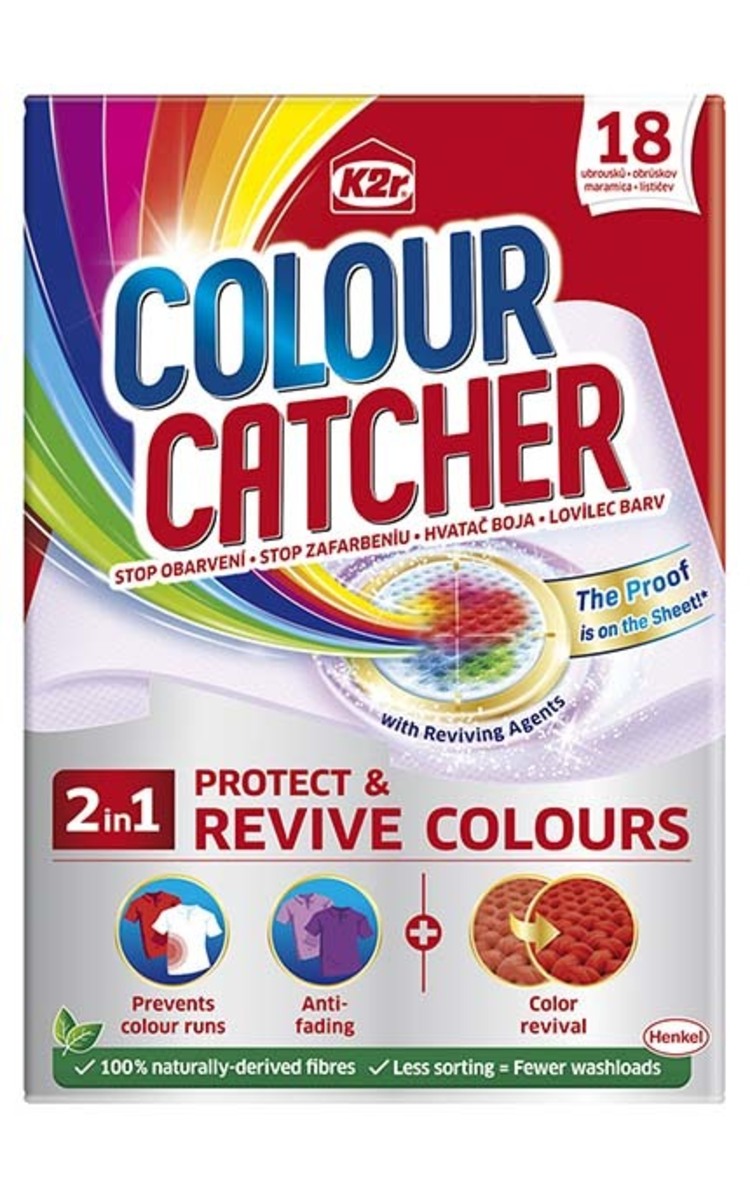 K2R K2R Colour Catcher 2in1 Protect&Revive салфетки для ухода за бельем, 18шт. 18 шт