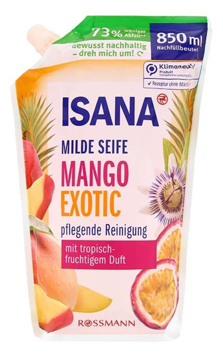 ISANA ISANA Mango&Orange жидкое мыло резерв, 850мл 850 мл