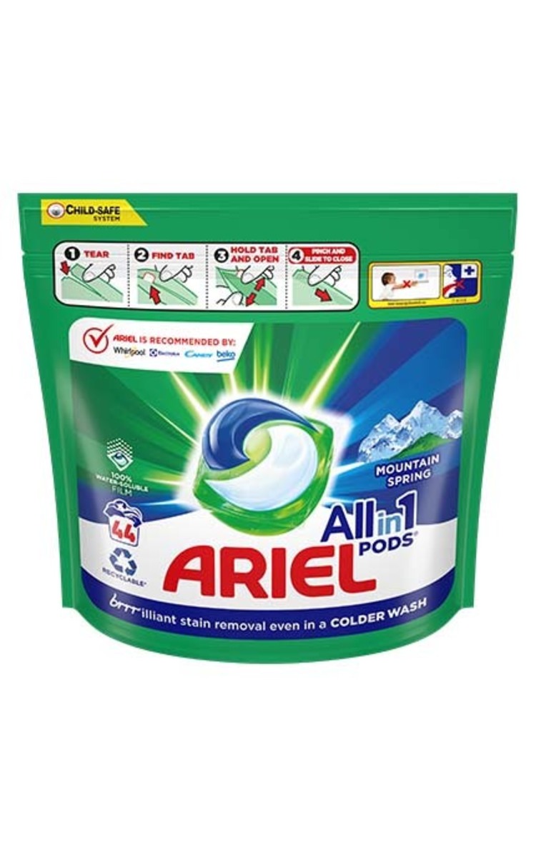 ARIEL ARIEL Mountain Spring All in 1 капсулы для стирки белья, 44шт. 44 шт