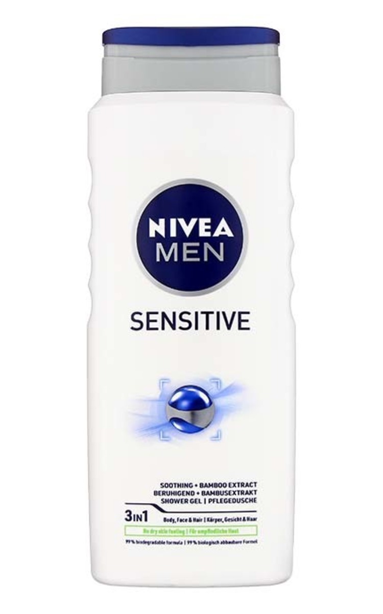 NIVEA MEN NIVEA MEN Sensitive 3in1 мужской гель для душа, 500мл 500 мл