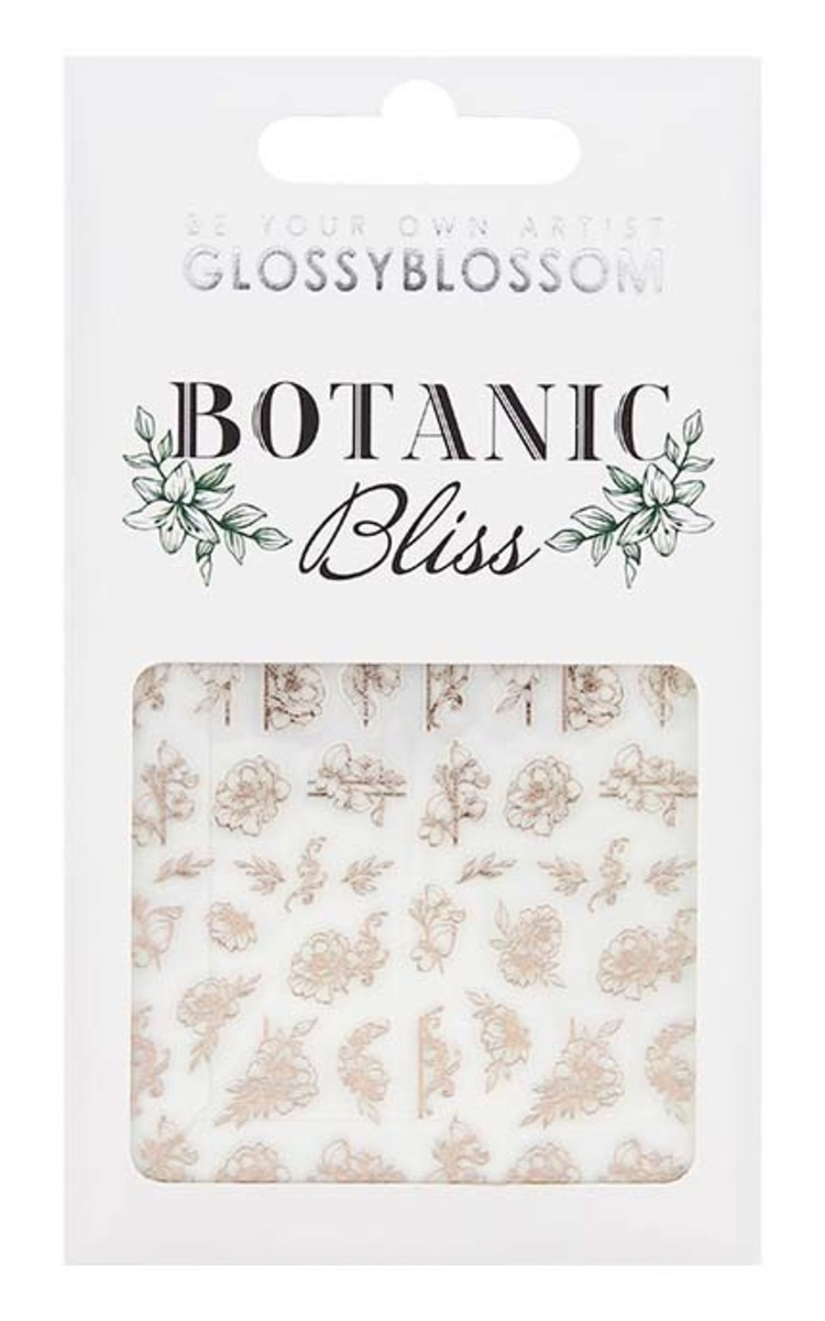 GLOSSY BLOSSOM Botanic 0314 наклейки для ногтей 1 шт