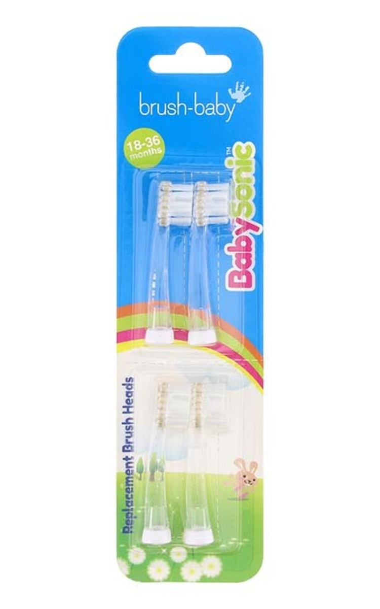 BRUSH BABY BRUSH-BABY BabySonic сменные головки электрических зубных щеток, 4шт. 4 шт