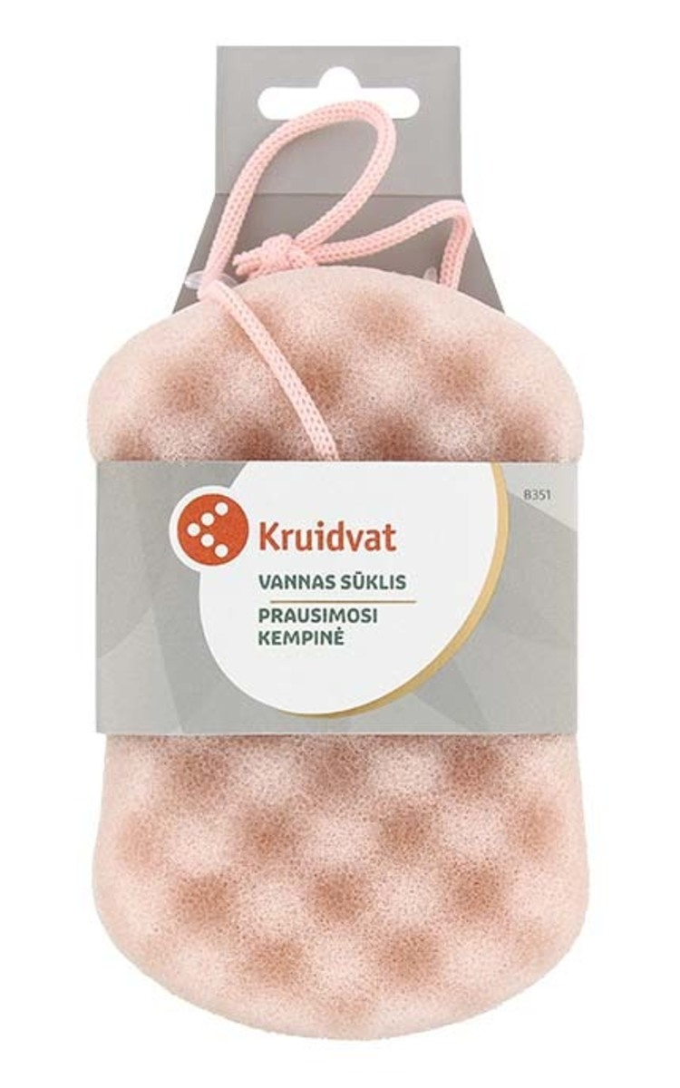 KRUIDVAT KRUIDVAT Ванная губка, розовая, 1шт. 1 шт