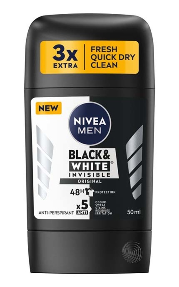 NIVEA MEN NIVEA MEN Black&White Invisible Original антиперспирант-карандаш, 50мл 50 мл