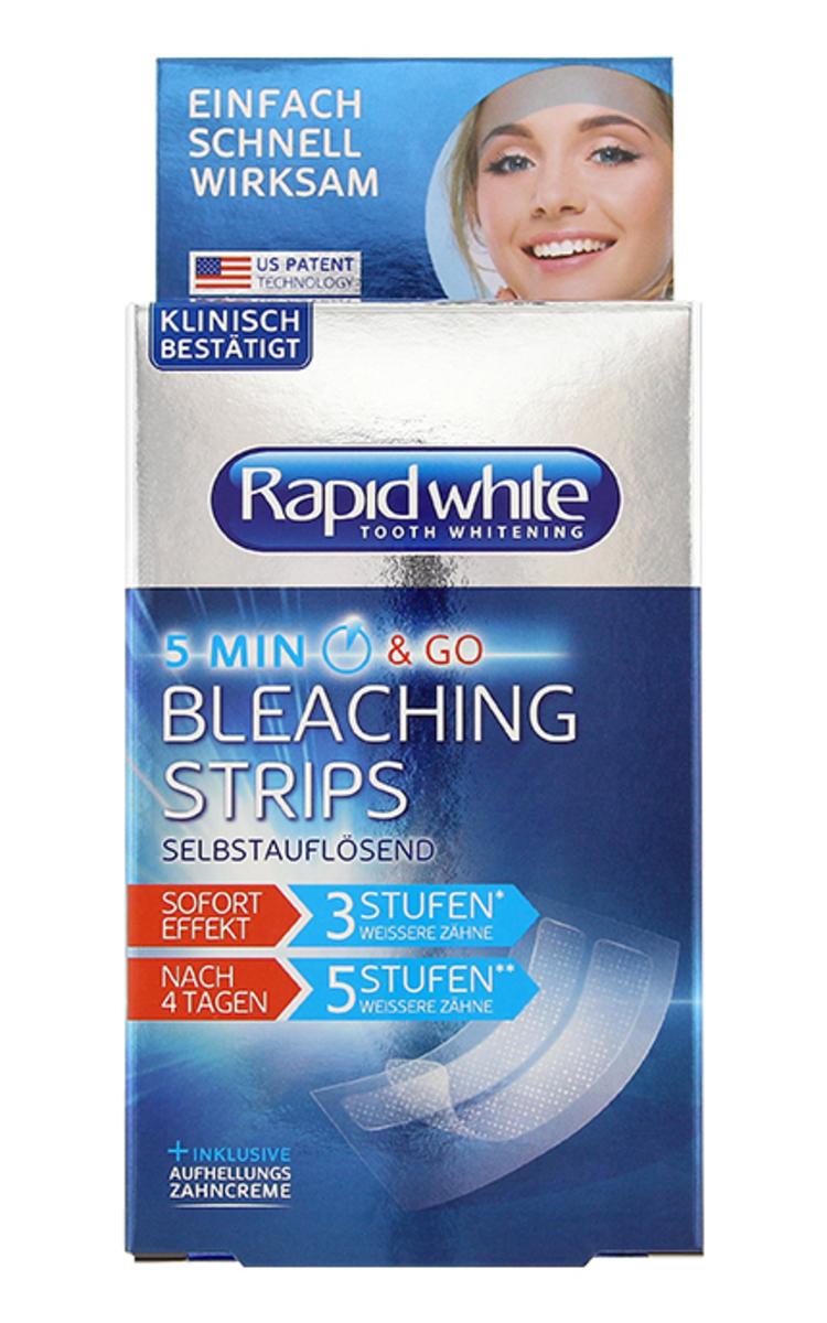 RAPID WHITE RAPID WHITE отбеливающие полоски, 8шт. 8 шт