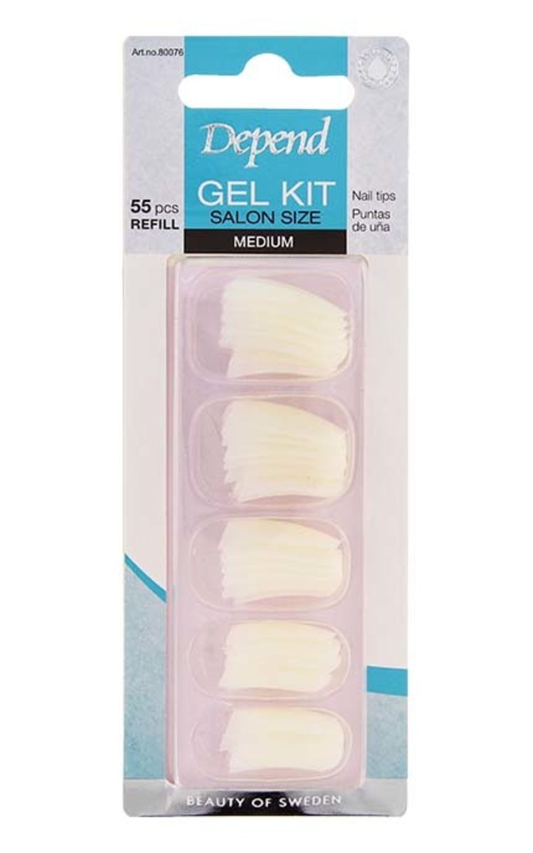 DEPEND DEPEND Gel Kit Salon Size Medium типсы для ногтей , 55шт. 1 шт