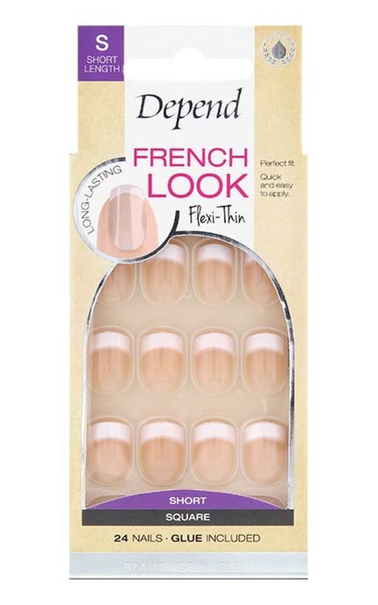 DEPEND DEPEND French Look S Square комплект накладных ногтей, 24шт. 1 шт