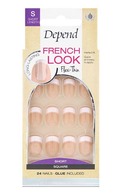 DEPEND French Look S Square комплект накладных ногтей, 24шт.