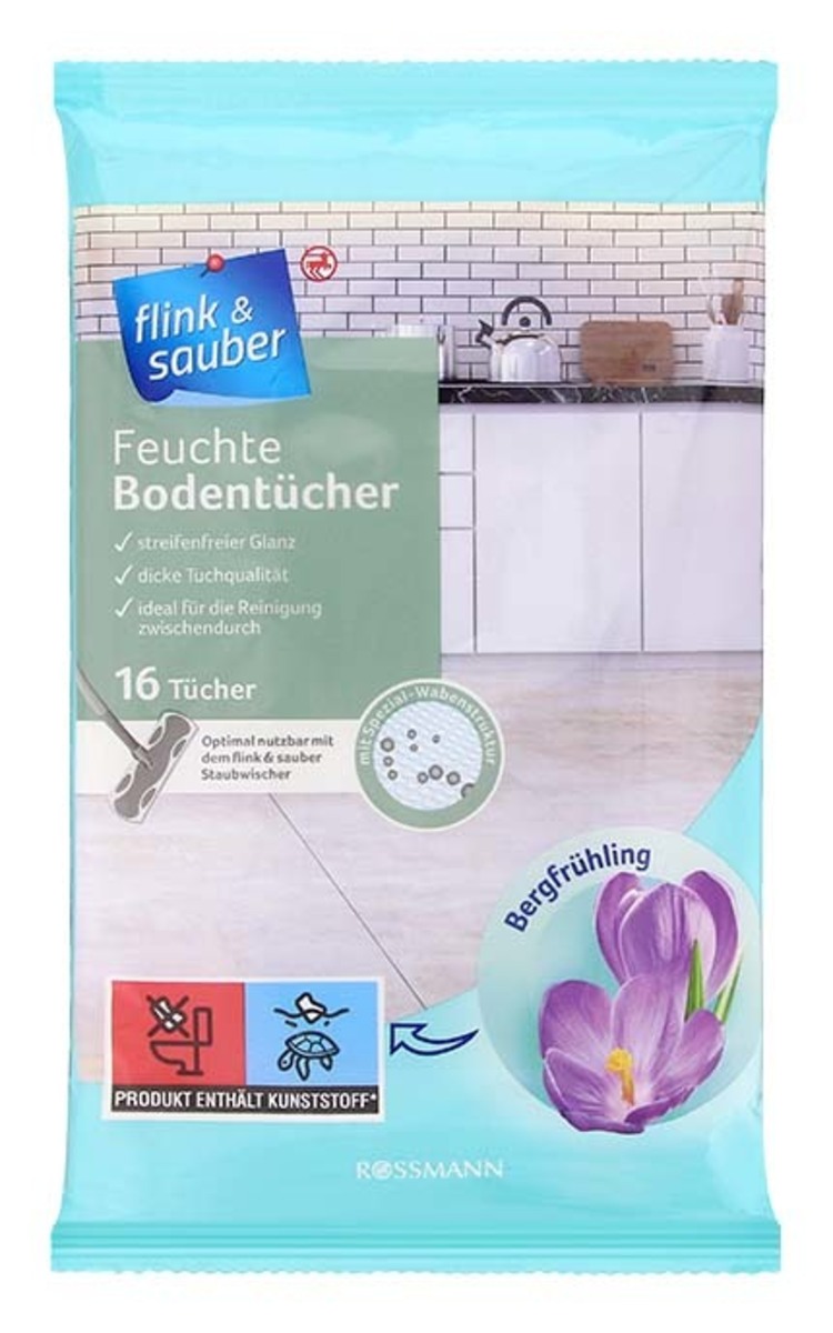 FLINK&SAUBER FLINK&SAUBER Spring влажные салфетки для пола, 16шт. 16 шт