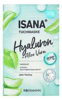 ISANA Aloe+ Hyaluron mitrinoša sejas maska, 1gb