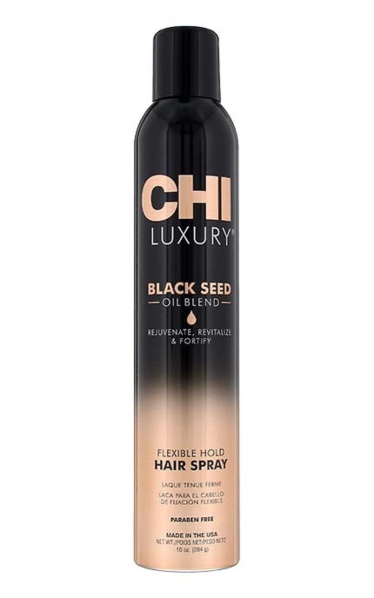 CHI LUXURY CHI LUXURY Black Seed Oil Flexible Hold matu laka, 284g 284 g