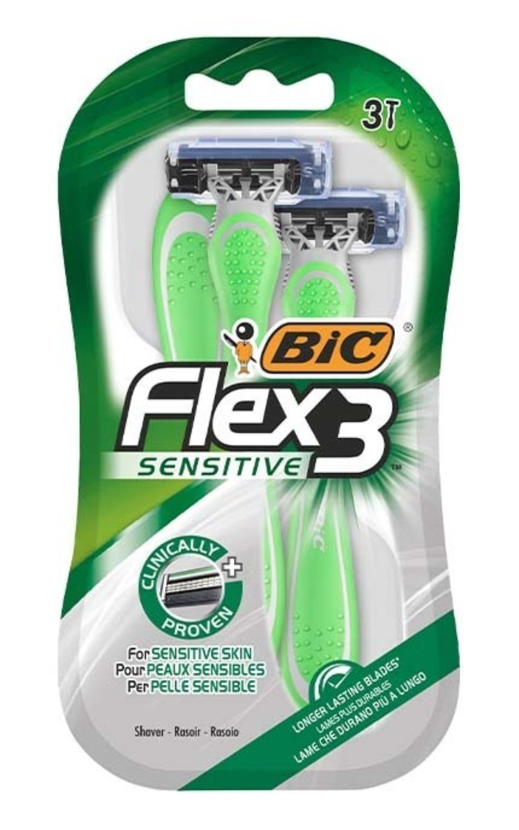 BIC BIC Flex3 Sensitive мужские бритвы, 3шт. 3 шт