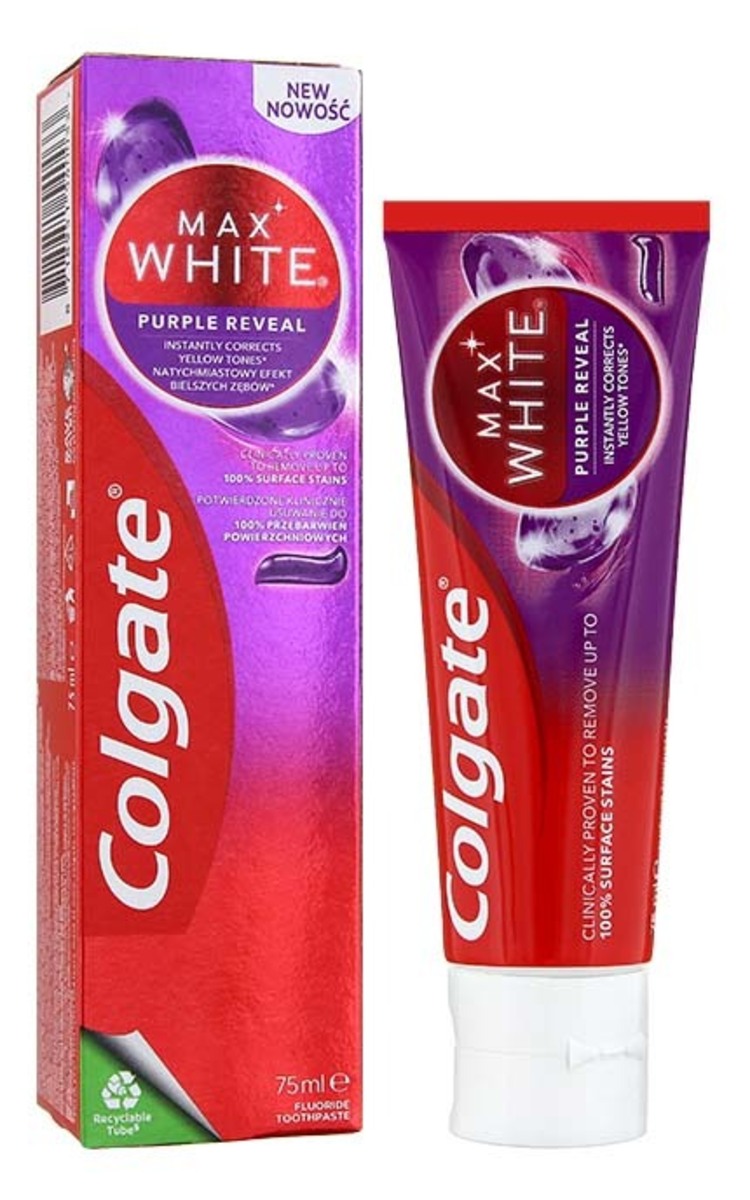 COLGATE COLGATE Max White Purple Reval зубная паста, 75мл 75 мл