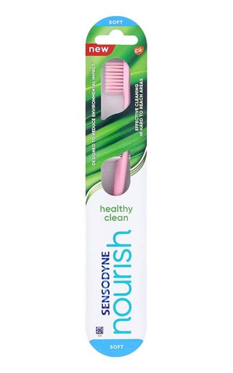 SENSODYNE SENSODYNE Nourish Healthy Clean Soft зубная щётка (различные цвета) 1 шт